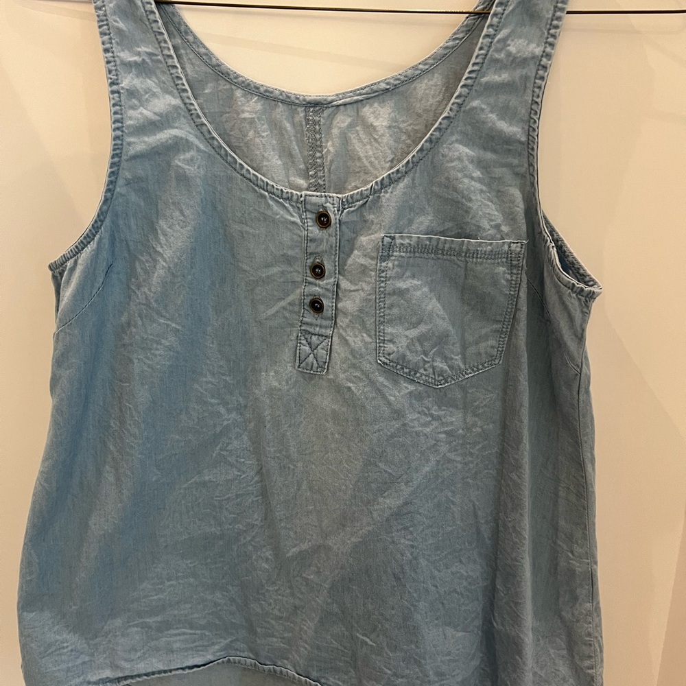 Lightweight denim tank - small